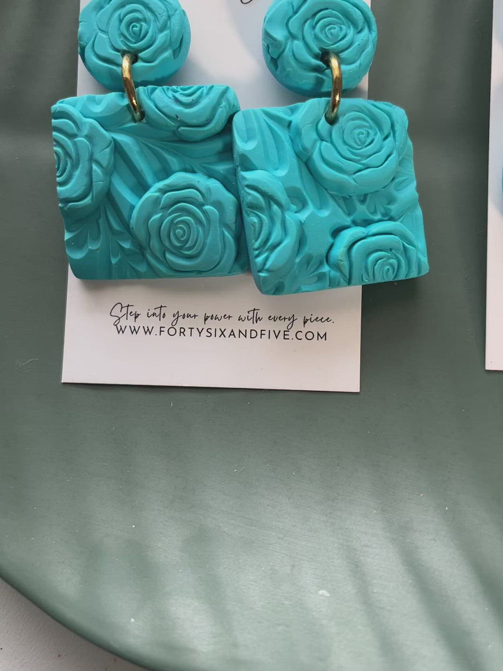 Ocean Blue Ava  Earrings  1955