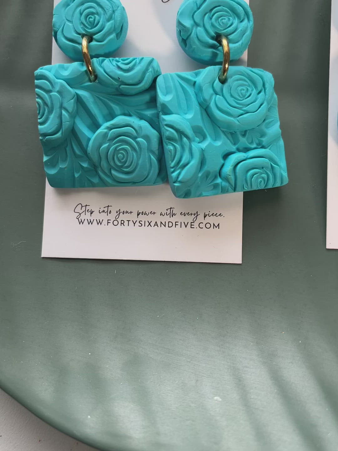 Ocean Blue Ava  Earrings  1955