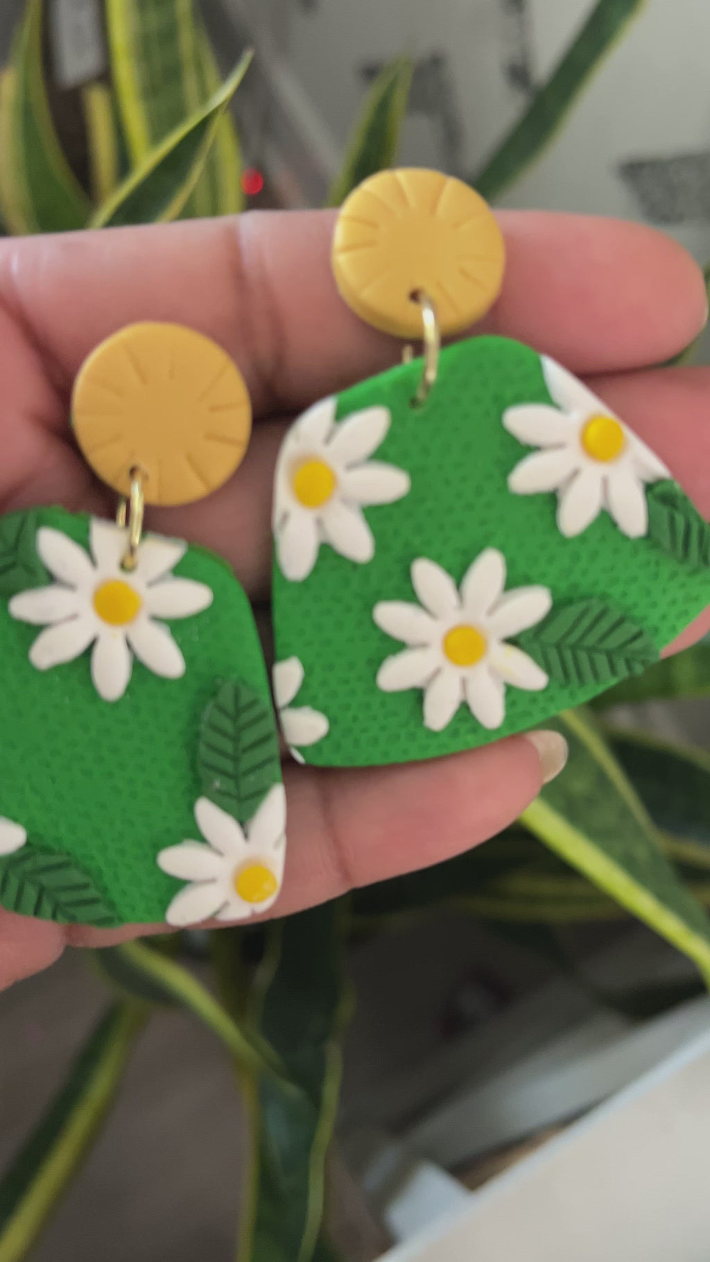 Kelli Green Floral “Sophia” Earrings  1955
