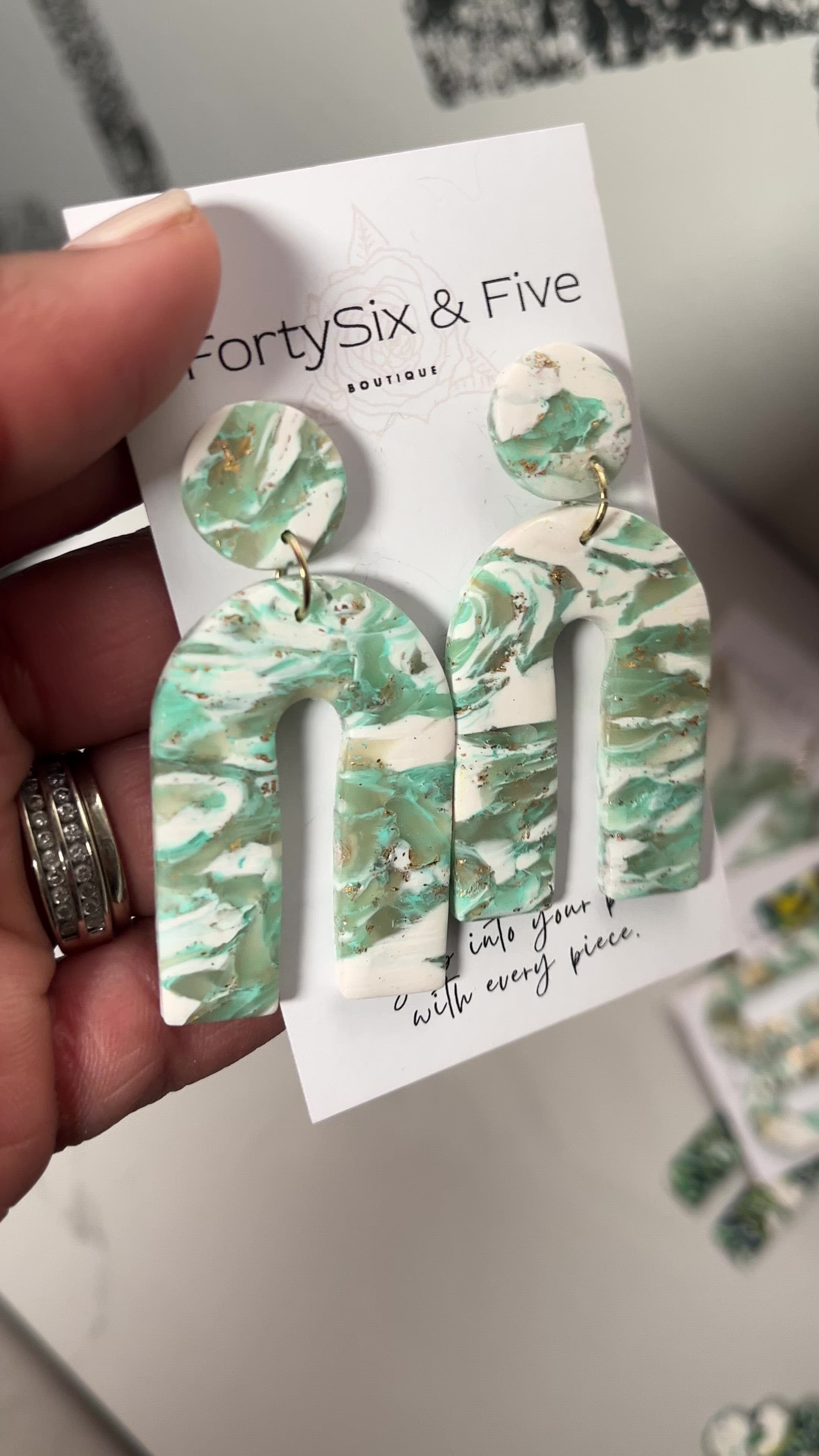 Mint “Unique U ” Earrings  1955