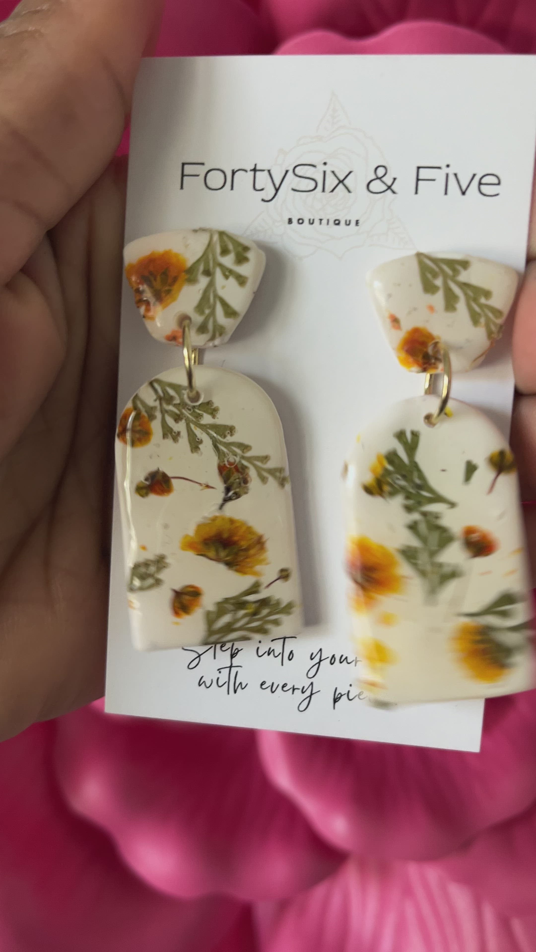 Logan  Floral Earrings  1955