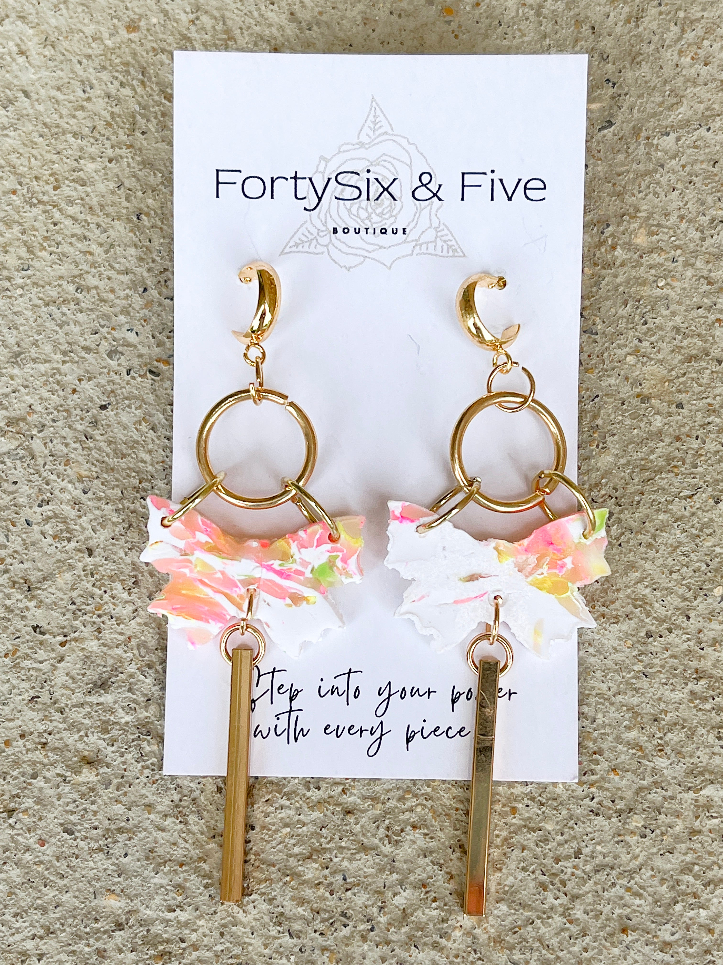 Apricot  “Butterfly” Earrings  1955