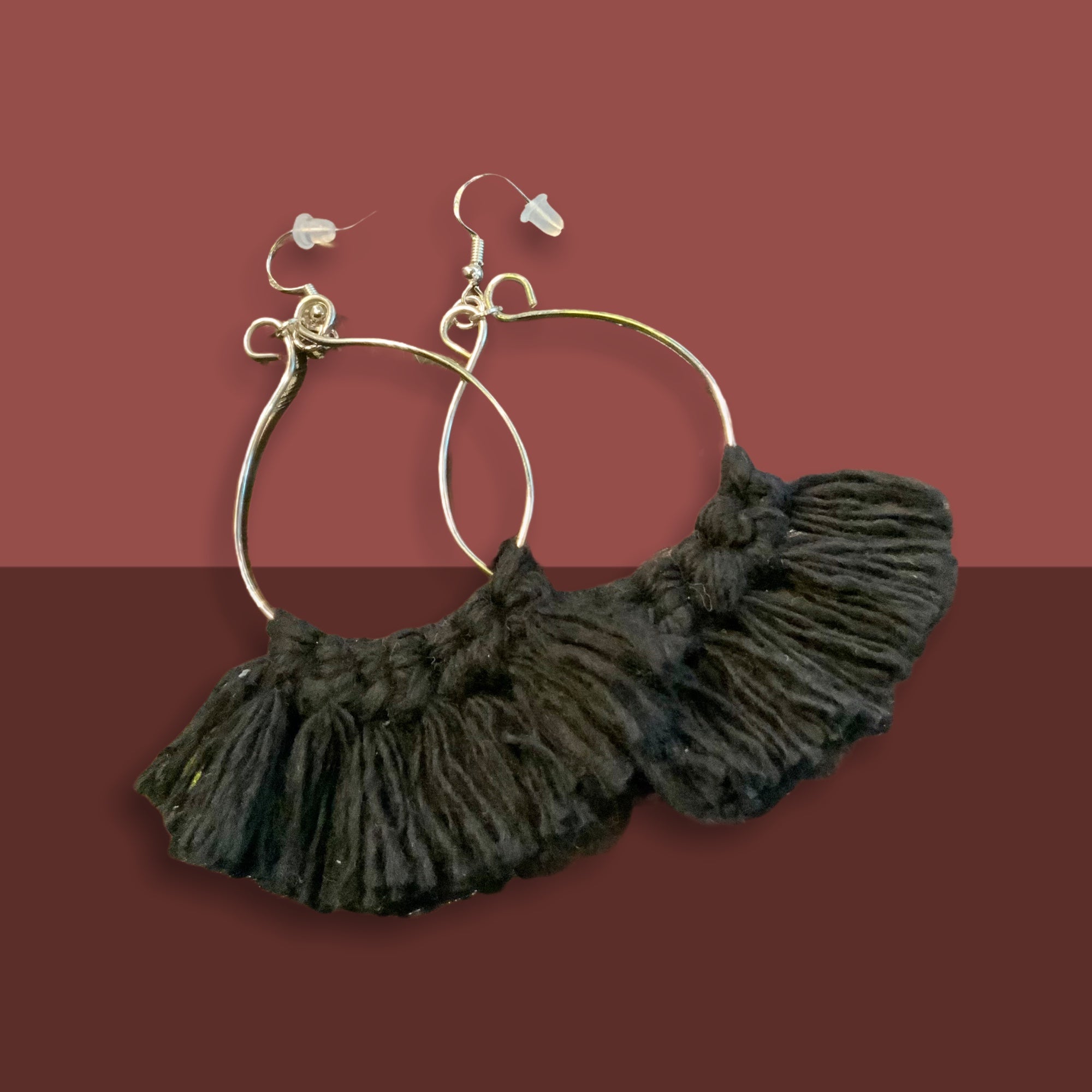 Black Macrame earrings