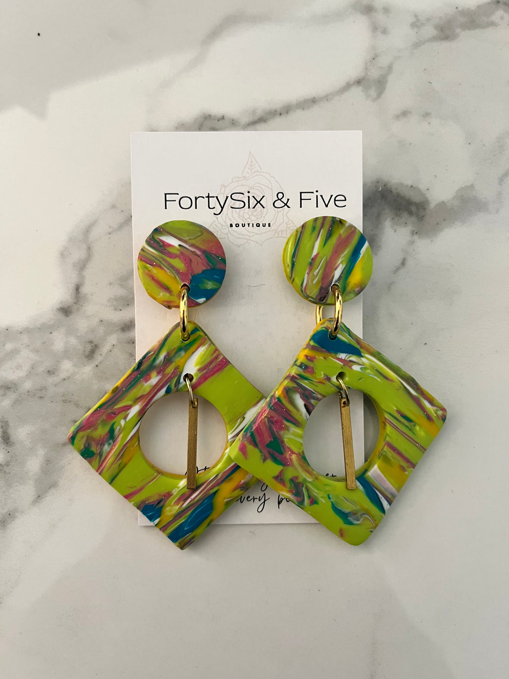 Multicolor “Julie” Earrings  1955